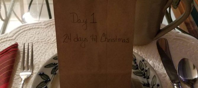 Countdown to Christmas – Day 1
